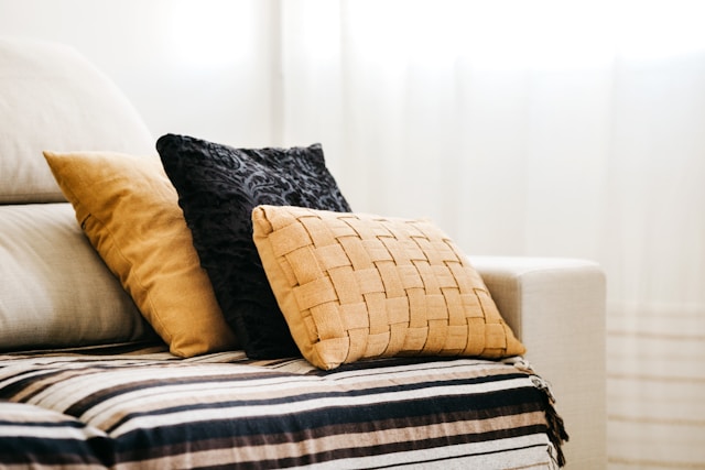 Earth Tone Throw Pillow